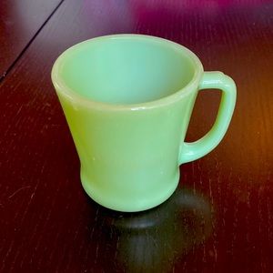 Fire King Jadeite Mug D shaped handle